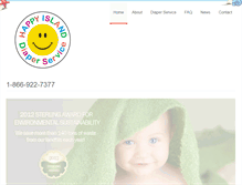 Tablet Screenshot of happyislanddiapers.com